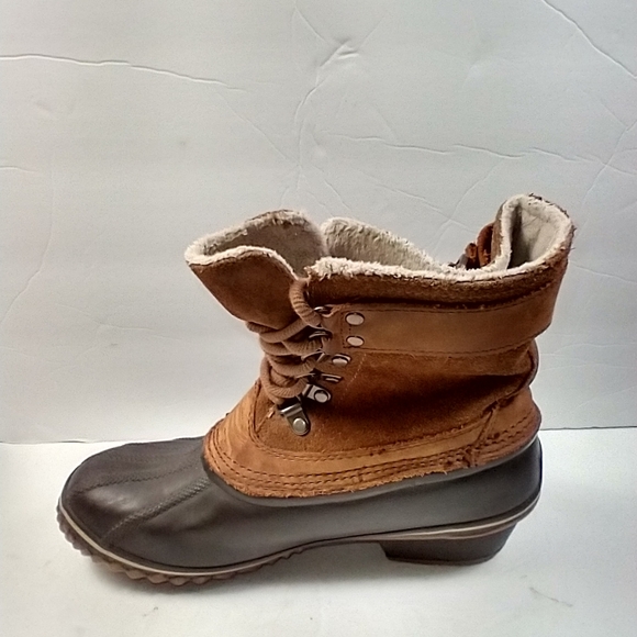 Sorel Winter Fancy Lace II Leather Waterproof Snow Boots Women's sz 7. - Picture 5 of 10